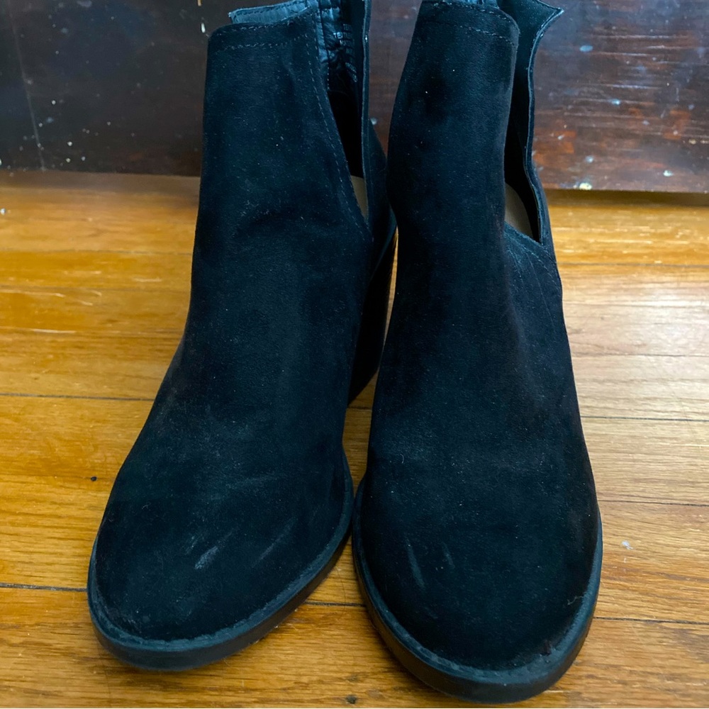 Black western ankle booties